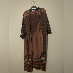 Sandy D’andrade Knit Oversized Long Cardigan